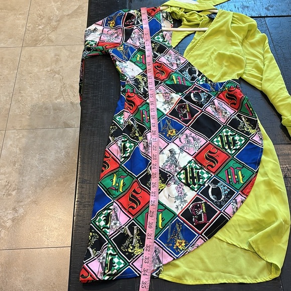 The Moon Colorblock Art To Wear Pattern Modern Dress Size Small - Picture 7 of 11